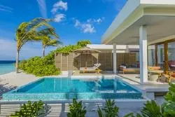 Beach Villa with Pool Outside Area 